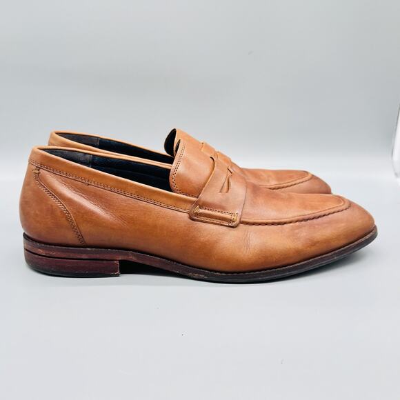 Cole Haan Shoes Mens 11.5 Brown Leather Grand OS Penny Loafers Slip On Dress main image 11